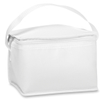 Cooler bag, polyester 210D, space for 6 cans white colour