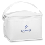 Cooler bag, polyester 210D, space for 6 cans white colour main view