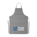 Kitchen apron with front pockets, adjustable neck strap, 190 g/m2 view with print area