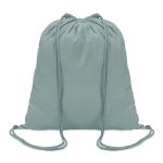 Sustainable drawstring drawstring bag made of cotton, 100 g/m2 grey colour