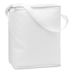 Cooler bag, polyester, for 1.5 L bottles in white, 80 g/m2 white colour