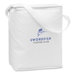 Cooler bag, polyester, for 1.5 L bottles in white, 80 g/m2 white colour main view