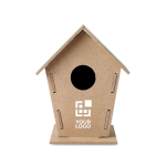 Bird house, self assemble, made of MDF, for the garden view with print area