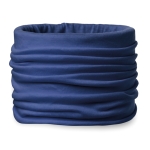 Multifunctional microfiber neck warmer for winter promotions blue colour