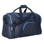 Sports bag made of 600D polyester with multiple pockets blue colour second view