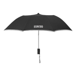 Foldable manual umbrella with reflective edge, Ø 93 black colour second main view