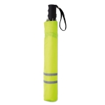 Foldable manual umbrella with reflective edge, Ø 93 neon green colour second view