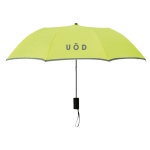 Foldable manual umbrella with reflective edge, Ø 93 neon green colour second main view