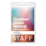 Transparent vertical card sleeve transparent colour main view