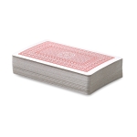 Classic deck of cards in a plastic box red colour