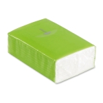 Package of handkerchiefs in mini format lime colour third view