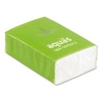 Package of handkerchiefs in mini format lime colour second main view