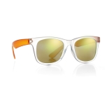 Sunglasses with mirrored lenses for events, UV400 protection orange colour second view