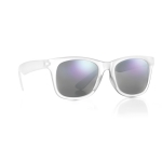 Sunglasses with mirrored lenses for events, UV400 protection transparent colour second view