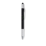 Multifunctional ballpoint pen with mini spirit level black colour