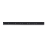 Carpenter's pencil with 14 cm ruler black colour