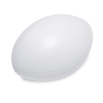 Anti-stress rugby ball white colour second view