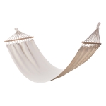 Polycotton hammock for summer holidays or garden, up to 120 kg beige colour third view