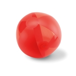 Inflatable beach ball for events in vivid colours red colour