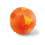 Inflatable beach ball for events in vivid colours orange colour