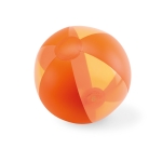 Inflatable beach ball for events in vivid colours orange colour second view