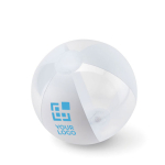 Inflatable beach ball for events in vivid colours view with print area