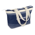 Beach bag made from 600D polyester blue colour second main view