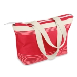 Beach bag made from 600D polyester red colour