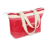 Beach bag made from 600D polyester red colour second main view