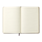 Notebook with canvas cover and lined paper for advertisers, A5 beige colour second view