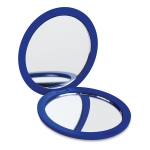 Pocket mirror with normal & magnifying mirror, rubber housing