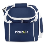 Cooler bag, 600D polyester, PEVA lining blue colour second main view