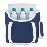 Cooler bag, 600D polyester, PEVA lining blue colour third view