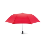 Foldable automatic folding umbrella made of silk, Ø 93 red colour