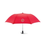 Foldable automatic folding umbrella made of silk, Ø 93 red colour main view