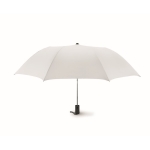 Foldable automatic folding umbrella made of silk, Ø 93 white colour