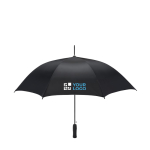 Automatic umbrella, Ø 103 black colour view with print area