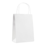 Small, economical paper bag for shops white colour