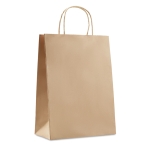 Large paper bag beige colour