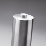 Electric salt or pepper mill, stainless steel, laser engraving matt silver colour fourth view