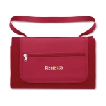 Picnic blanket with carrying loop, foldable red colour main view