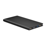 External aluminium battery charger, with colours, 8,000mAh black colour