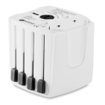 Universal travel adapter for Europe, USA/Japan, Australia/China white colour second view