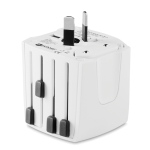 Universal travel adapter for Europe, USA/Japan, Australia/China white colour seventh view