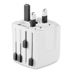 Universal travel adapter for Europe, USA/Japan, Australia/China white colour eighth view