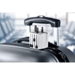 Universal travel adapter for Europe, USA/Japan, Australia/China white colour ambient view