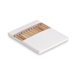 Set of 12 coloured pencils & 10 pictures as a promotional gift white colour second view