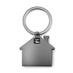 Keyring in the shape of a house for estate agents black colour second view