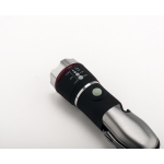 Hammer with multifunctional tool, 9 functions and flashlight black colour photographic view