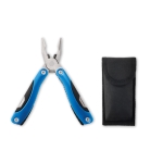 Multifunctional pliers, stainless steel blue colour